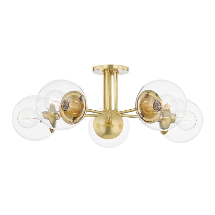 Five Light Semi Flush Mount by Mitzi Five Light Semi Flush Mount by Mitzi