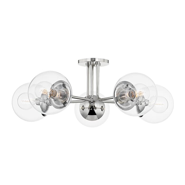 Five Light Semi Flush Mount by Mitzi Five Light Semi Flush Mount by Mitzi