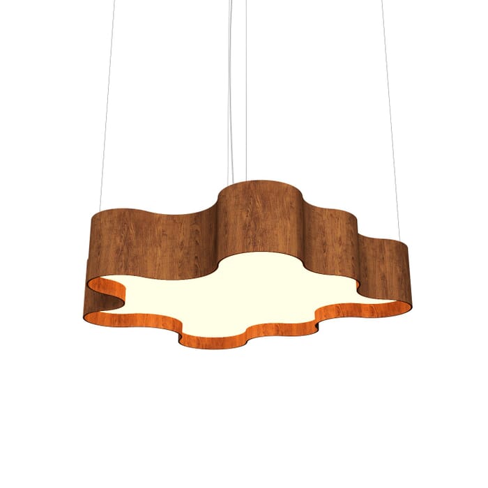 Organic LED Pendant in Imbuia Organic LED Pendant in Imbuia