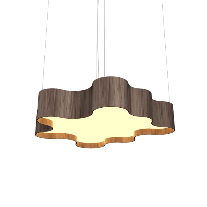 Organic LED Pendant in American Walnut Organic LED Pendant in American Walnut