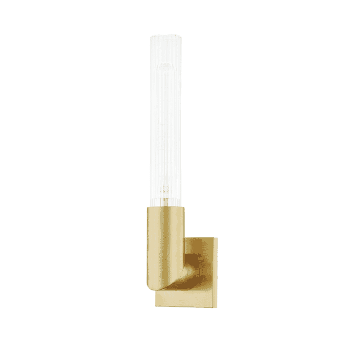 Hudson Valley Asher Wall Sconce in Aged Brass Hudson Valley Asher Wall Sconce in Aged Brass