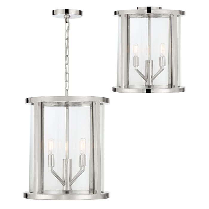 Four Light Semi Flush Mount by Crystorama Four Light Semi Flush Mount by Crystorama