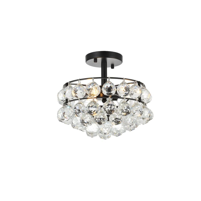 Savannah 3-Light Flush Mount in Black Savannah 3-Light Flush Mount in Black