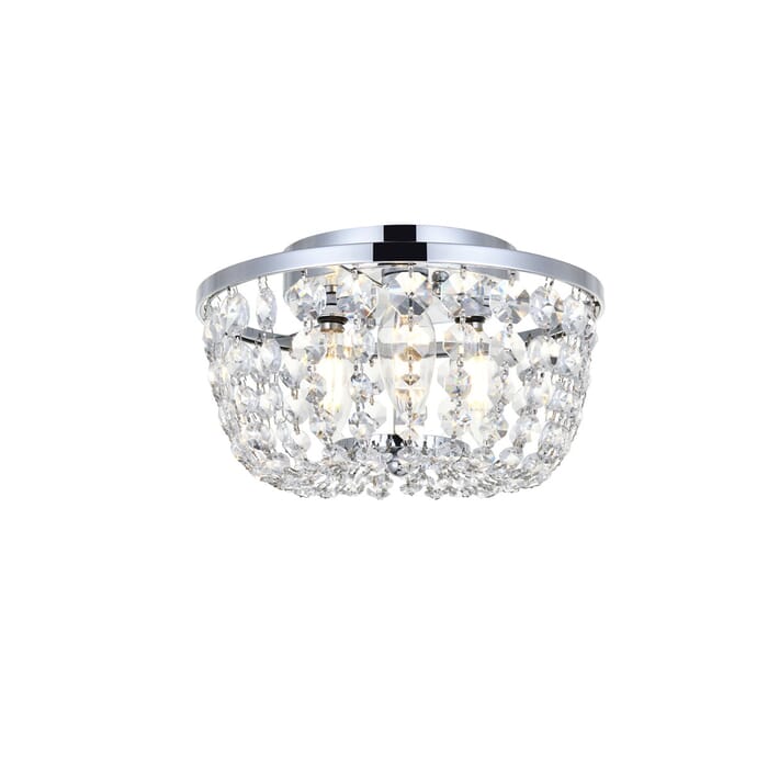 Cora 3-Light Flush Mount in Chrome Cora 3-Light Flush Mount in Chrome