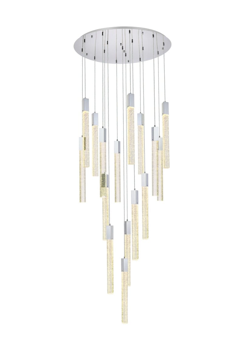 Weston 16-Light Pendant in Chrome
