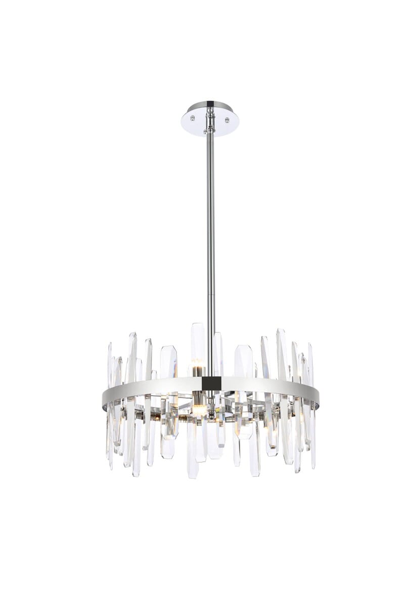 Serena 10-Light Pendant in Chrome