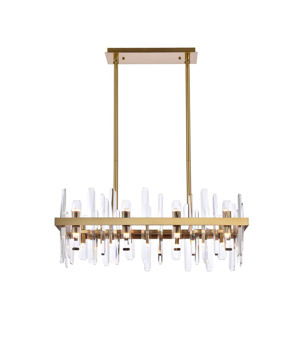 Serena 16-Light Chandelier in Satin Gold