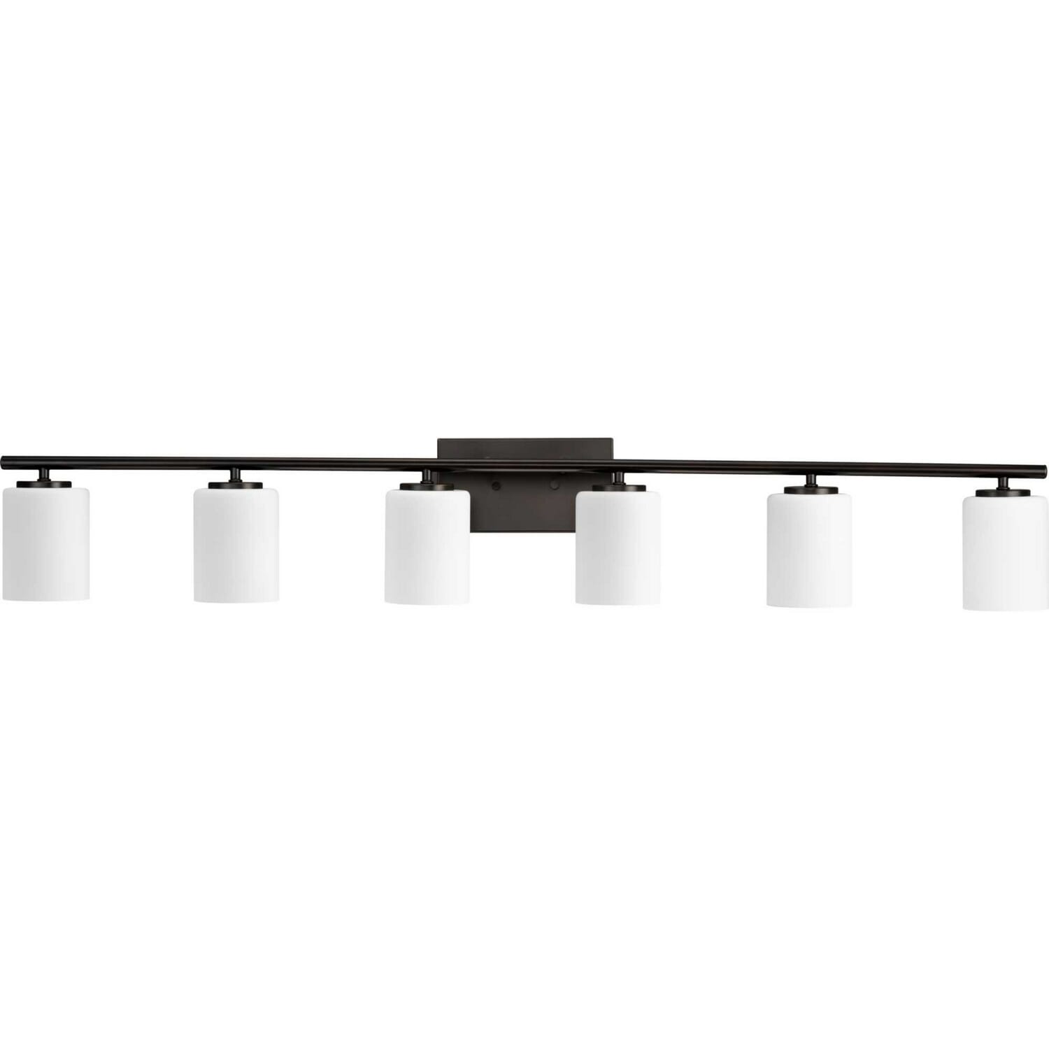 Antique Bronze Six Light Bath Vanity from the Replay Collection