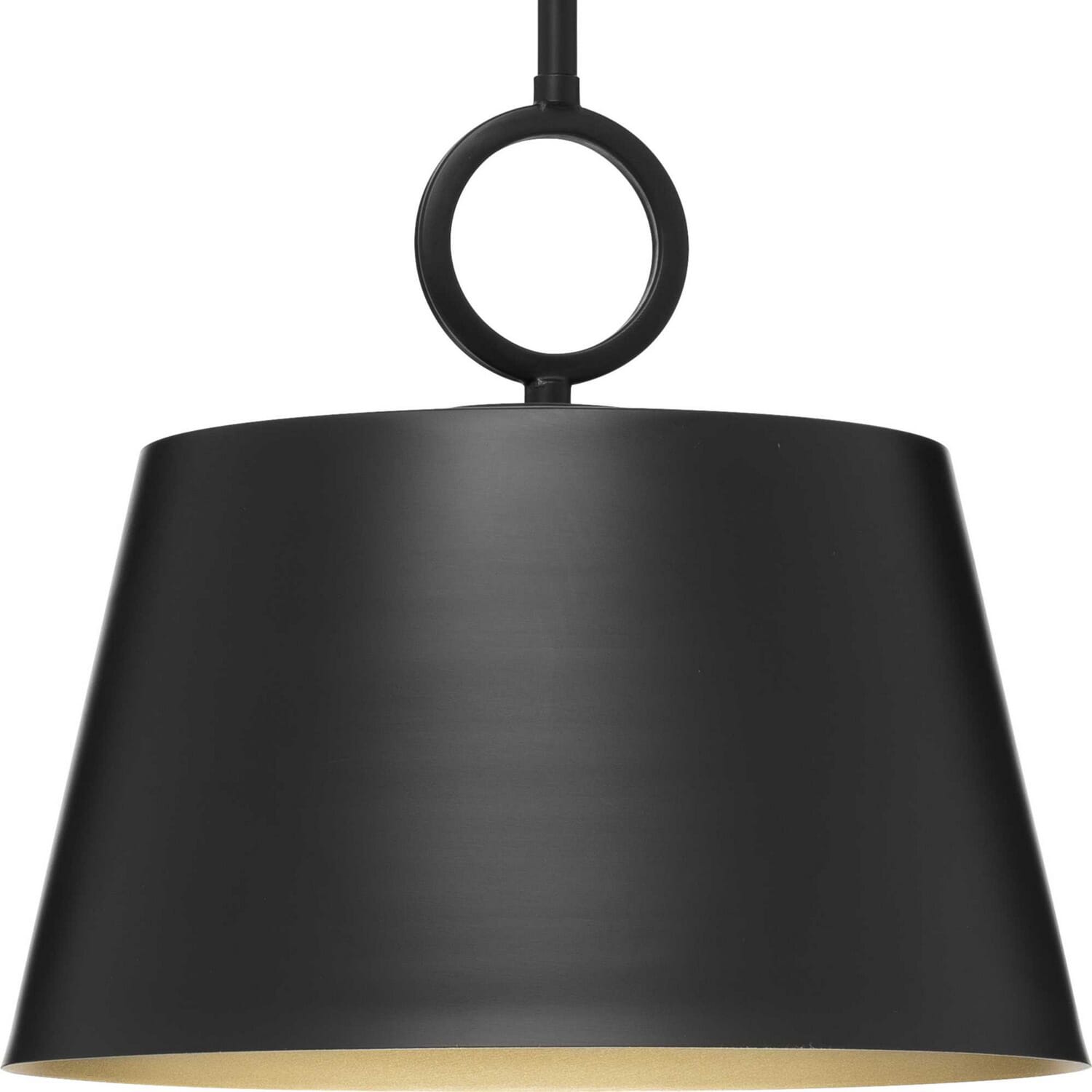 Matte Black One Light Pendant from the Parkhurst Collection
