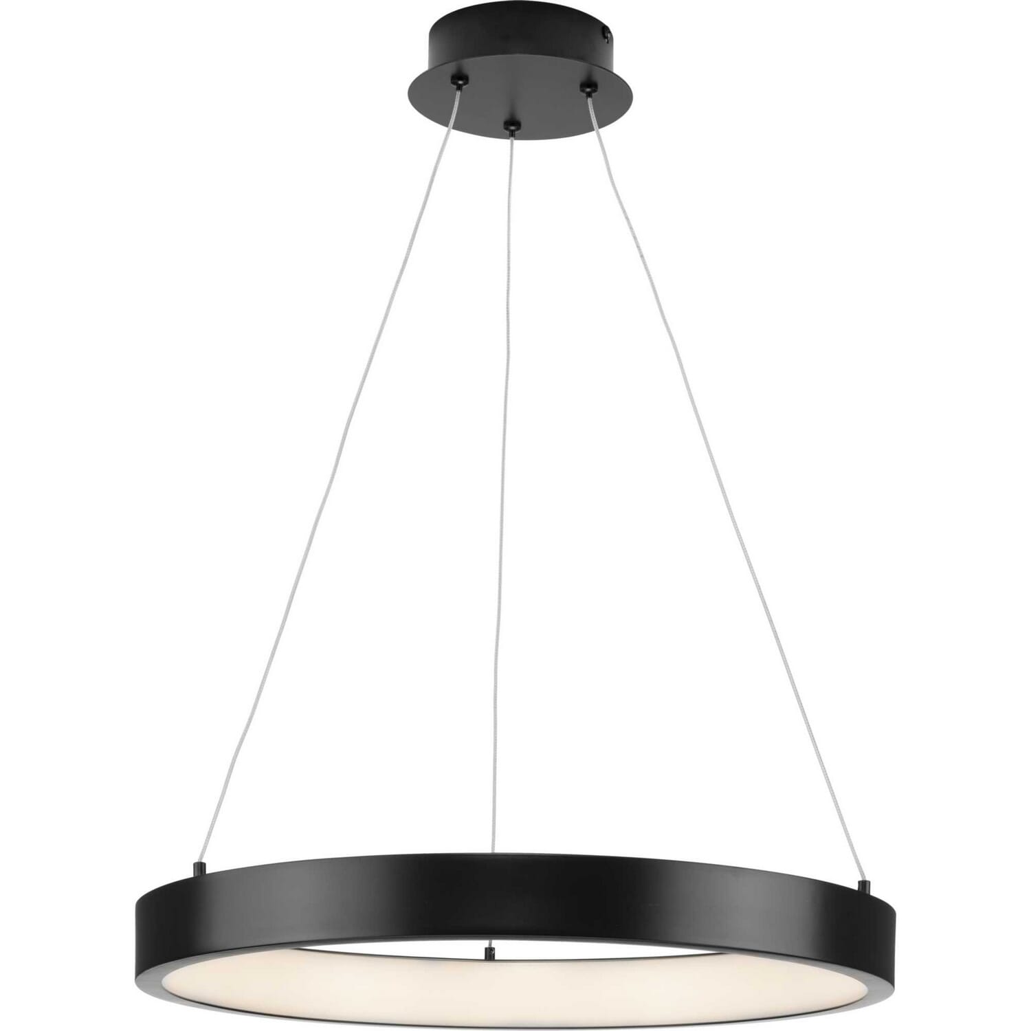 Matte Black LED Pendant from the Inverse Led Collection