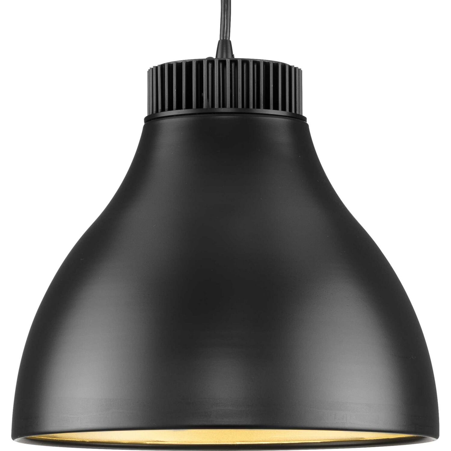 Matte Black LED Pendant from the Radian Led Collection