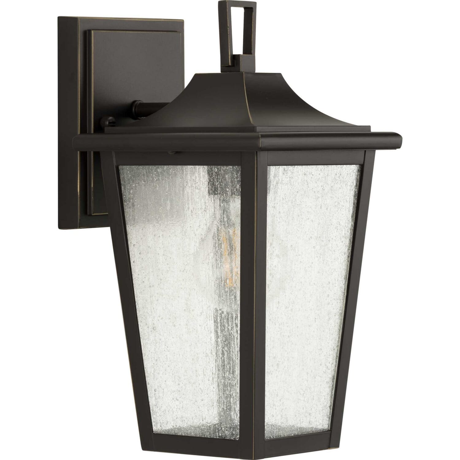 Antique Bronze One Light Outdoor Wall Lantern from the Padgett Collection