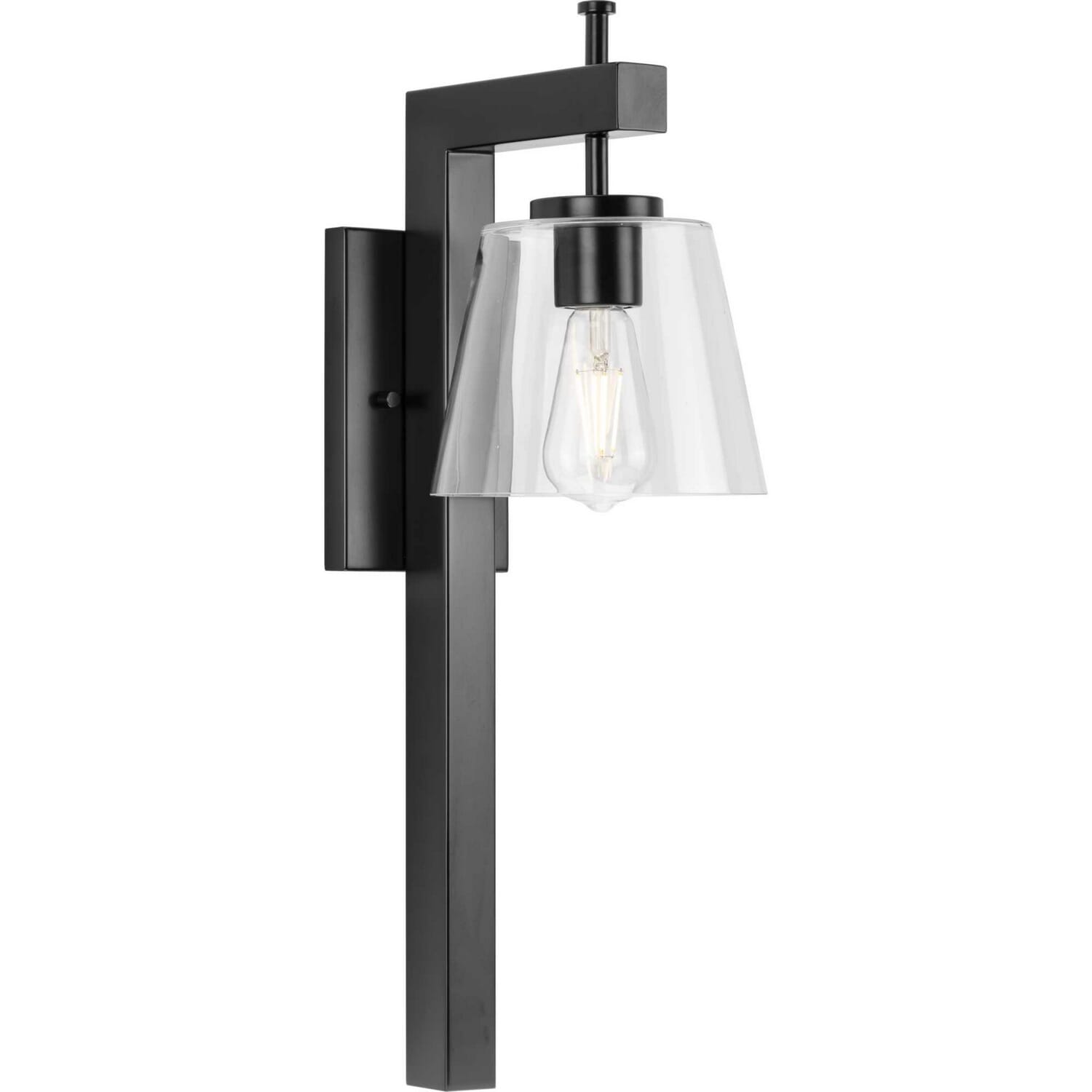 Matte Black One Light Wall Bracket from the Saffert Collection