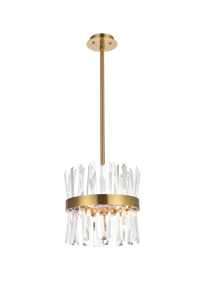 Serephina 6-Light Pendant in Satin Gold