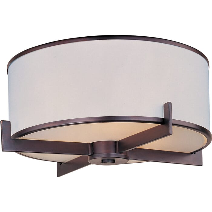 Maxim Lighting Nexus 3-Light Flush Mount, Oil Rubbed Bronze Maxim Lighting Nexus 3-Light Flush Mount, Oil Rubbed Bronze