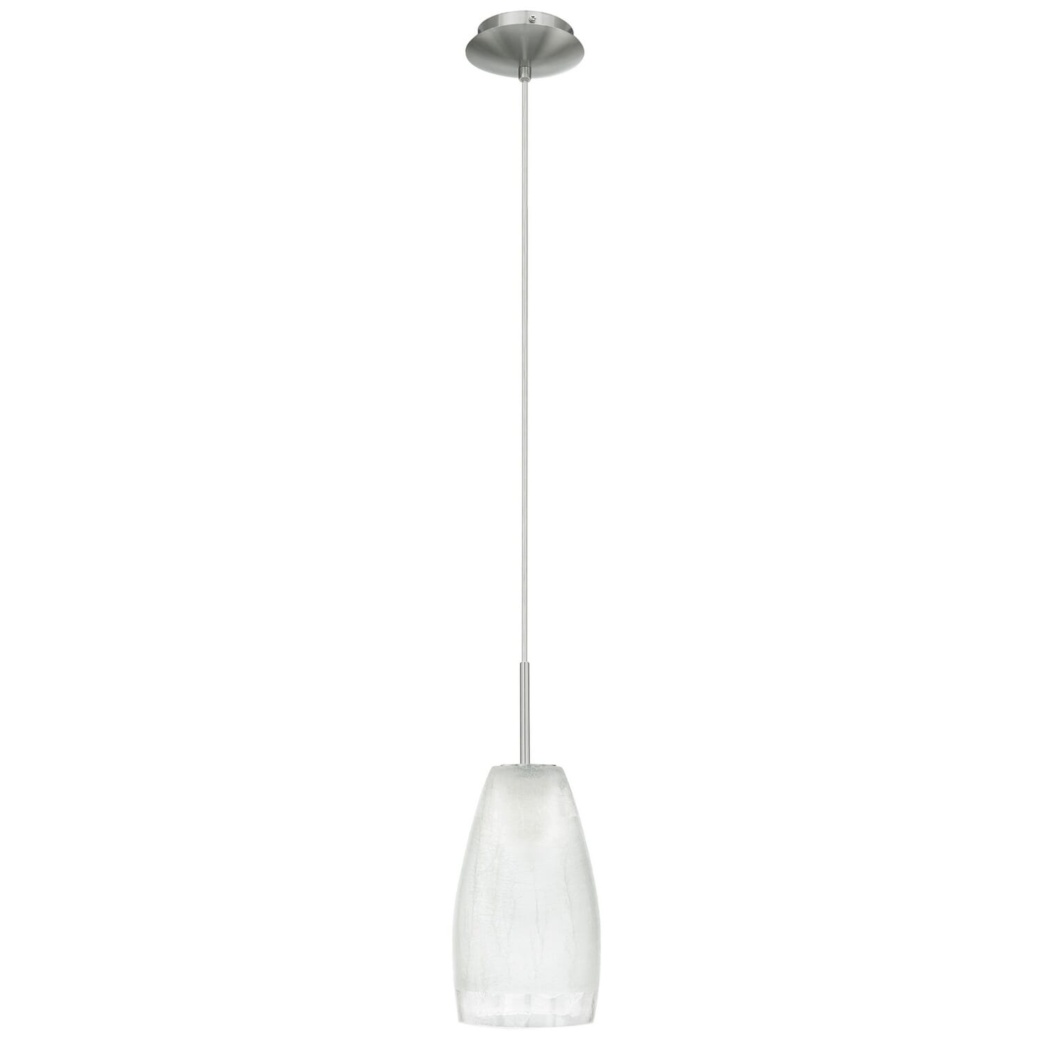 Crash 1-Light Pendant in Matte Nickel