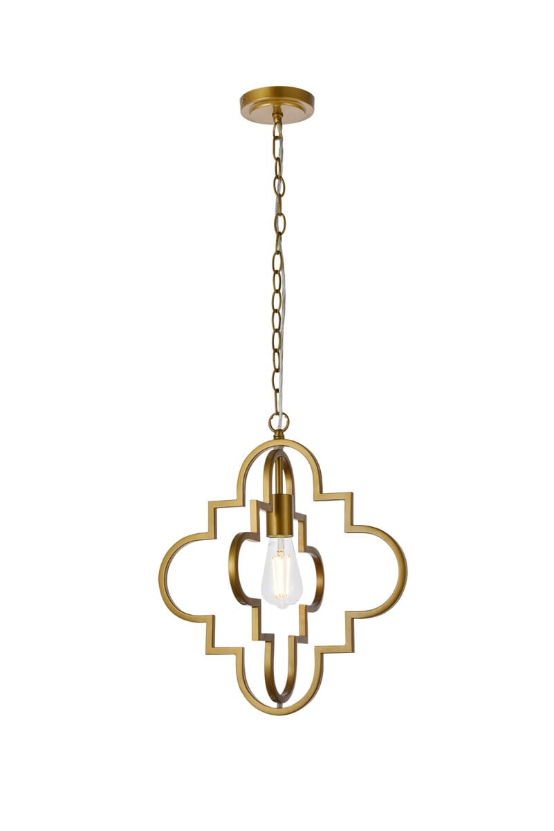 Sandara 1-Light Pendant in Brass