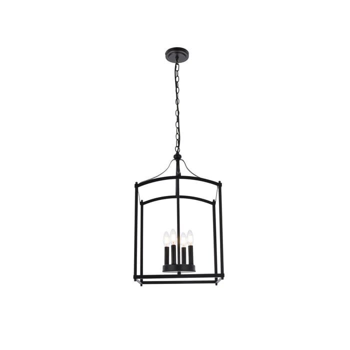 Janet 4-Light Pendant in Black Janet 4-Light Pendant in Black