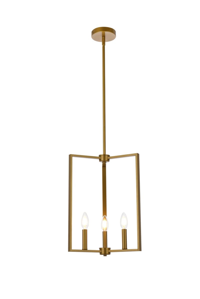 Vino 3-Light Pendant in Brass