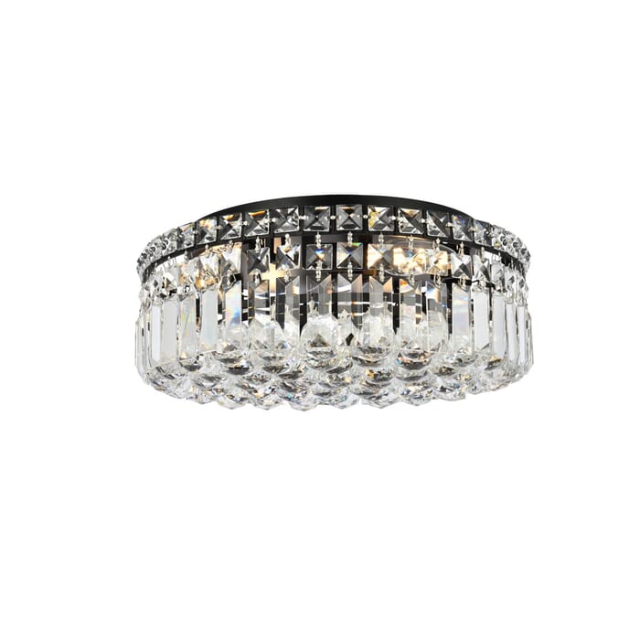 Maxime 5-Light Flush Mount in Black Maxime 5-Light Flush Mount in Black