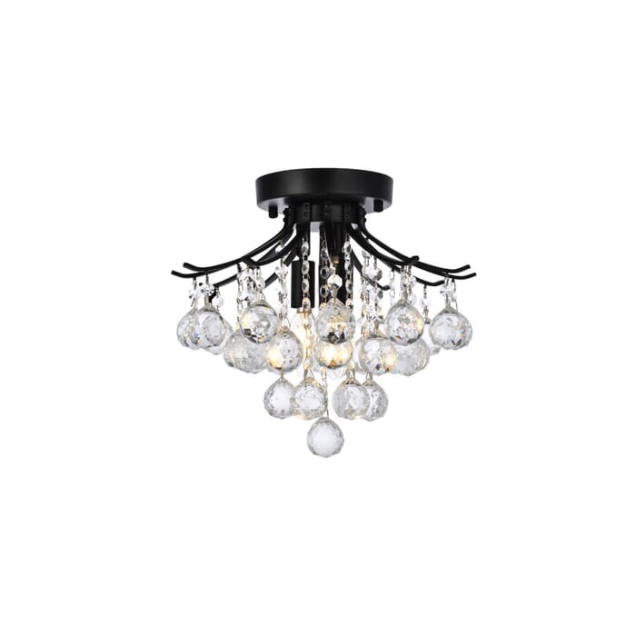 Toureg 3-Light Flush Mount in Black Toureg 3-Light Flush Mount in Black