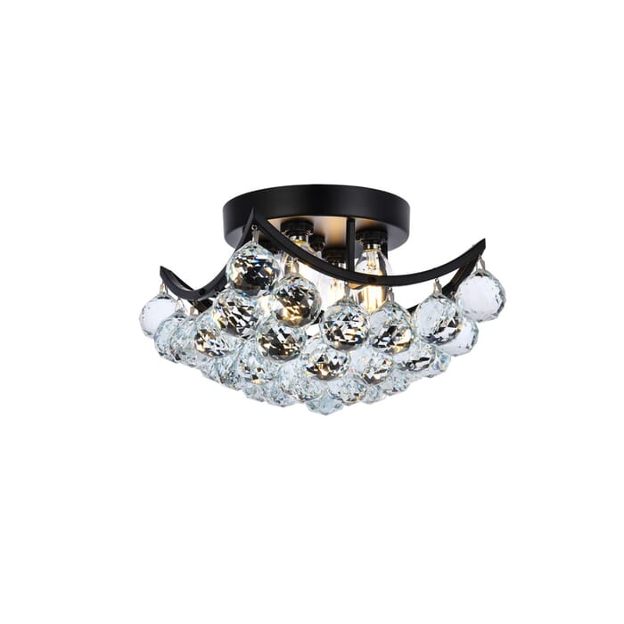 Corona 4-Light Flush Mount in Black Corona 4-Light Flush Mount in Black