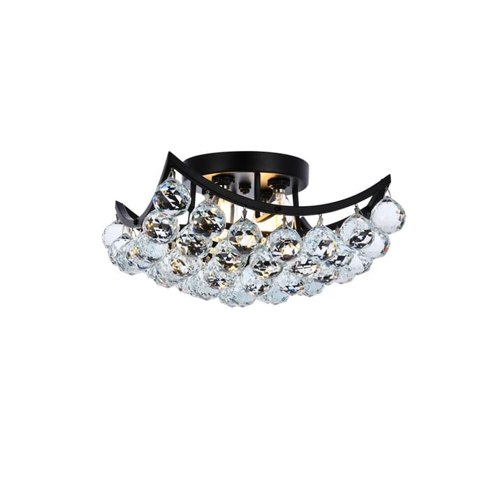 Corona 4-Light Flush Mount in Black Corona 4-Light Flush Mount in Black