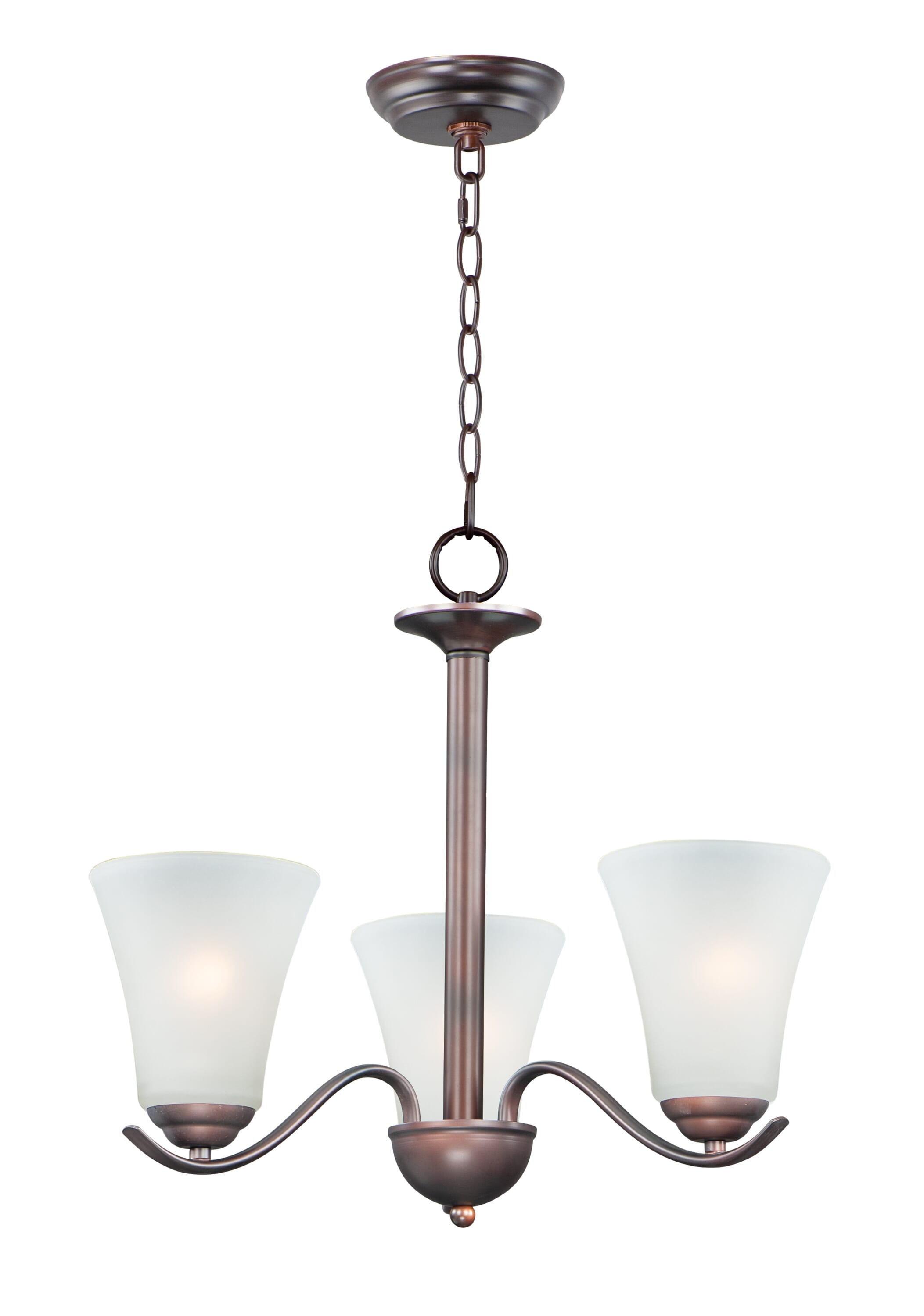 Maxim Vital 3-Light Transitional Chandelier in Oil Rubbed Bronze - 12073FTOI