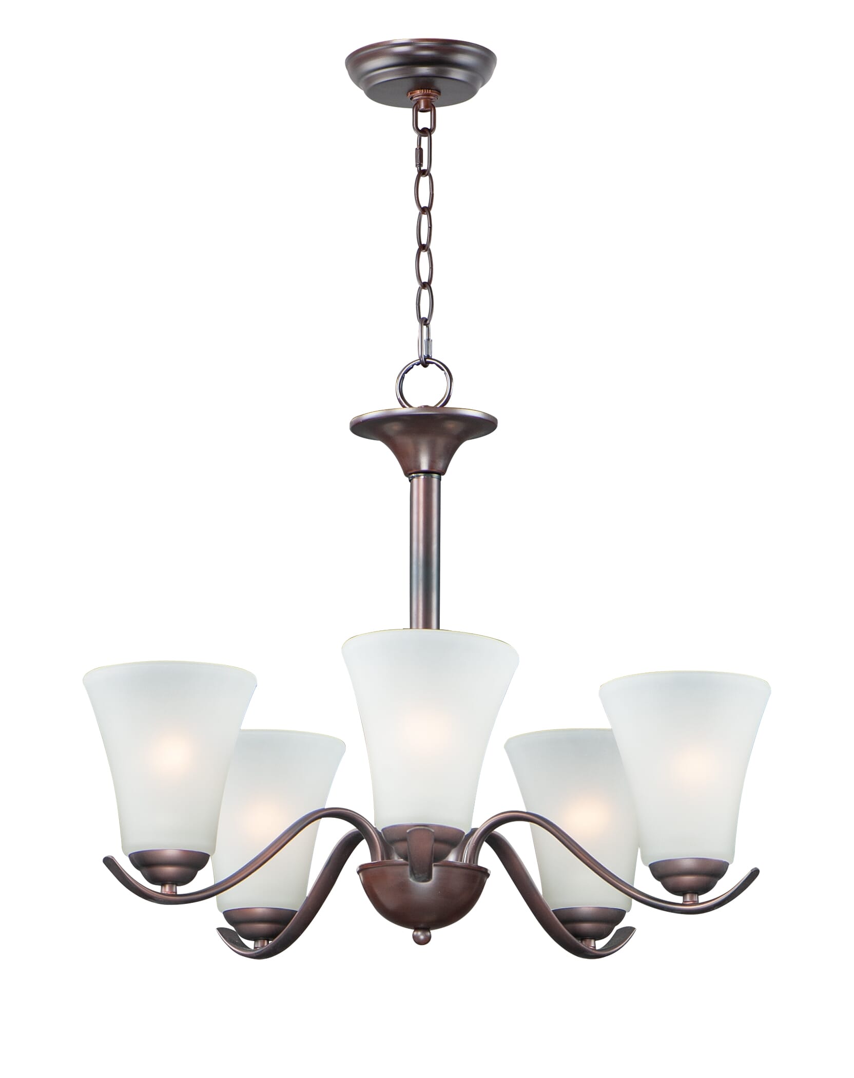 Maxim Vital 5-Light Transitional Chandelier in Oil Rubbed Bronze - 12075FTOI