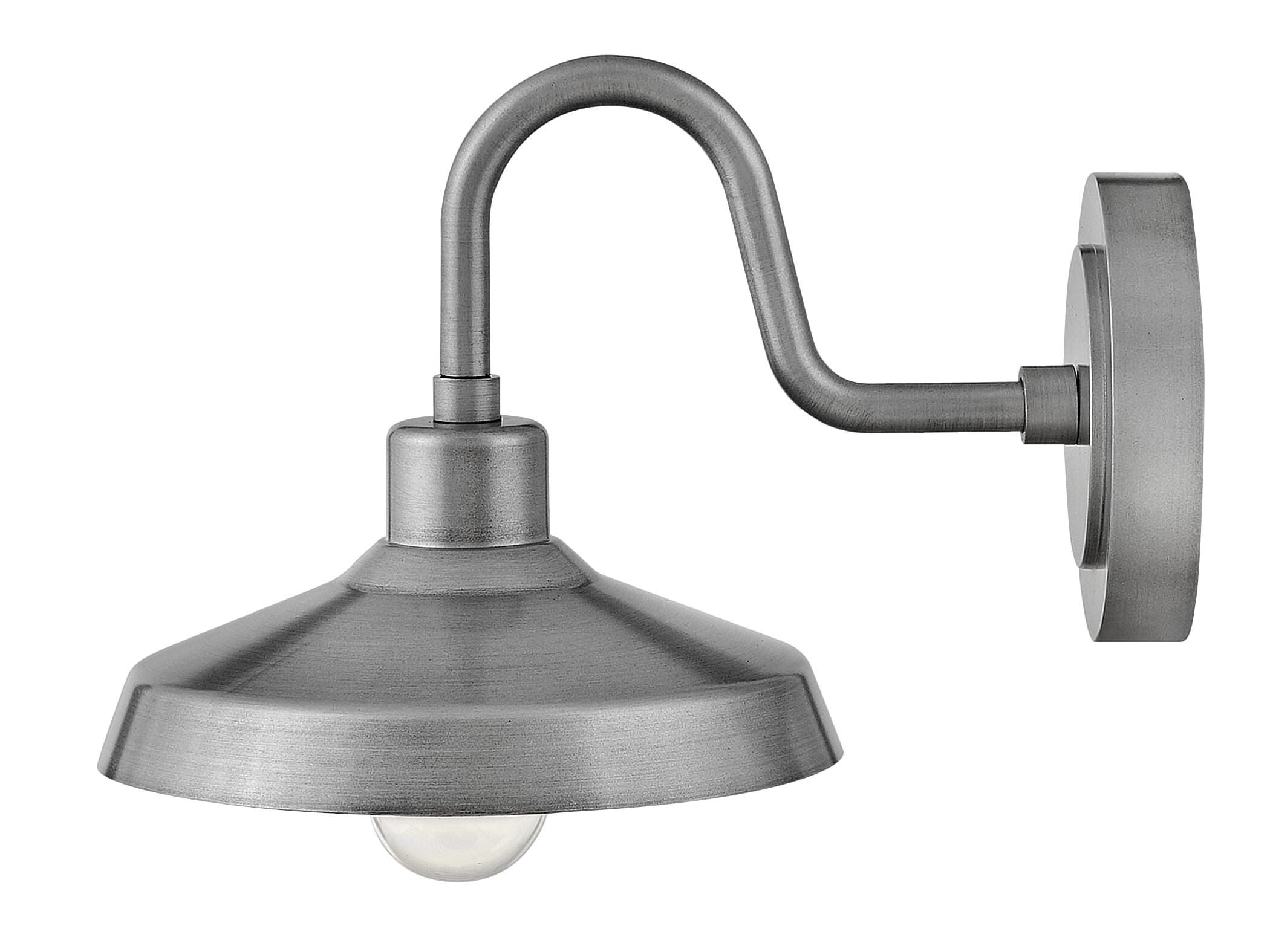 Antique Brushed Aluminum LED Wall Mount from the Forge Collection