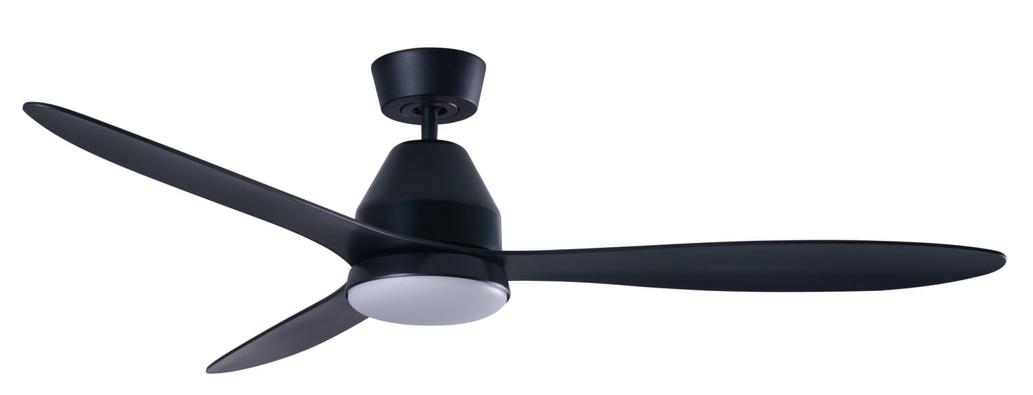 Lucci Air Whitehaven 1-Light 56in Hanging Ceiling Fan in Black