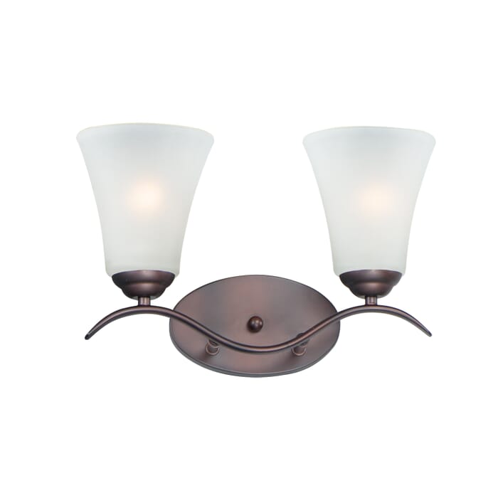 Maxim Vital 2-Light Bathroom Vanity Light in Oil Rubbed Bronze Maxim Vital 2-Light Bathroom Vanity Light in Oil Rubbed Bronze