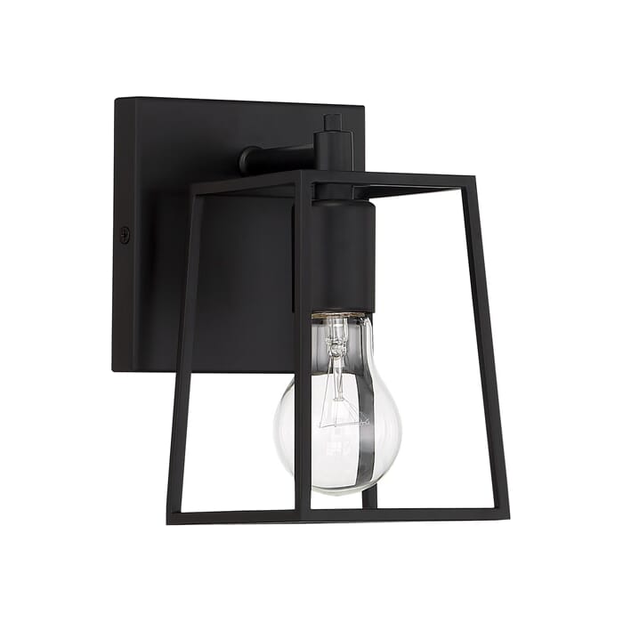 Craftmade Dunn Wall Sconce in Flat Black Craftmade Dunn Wall Sconce in Flat Black