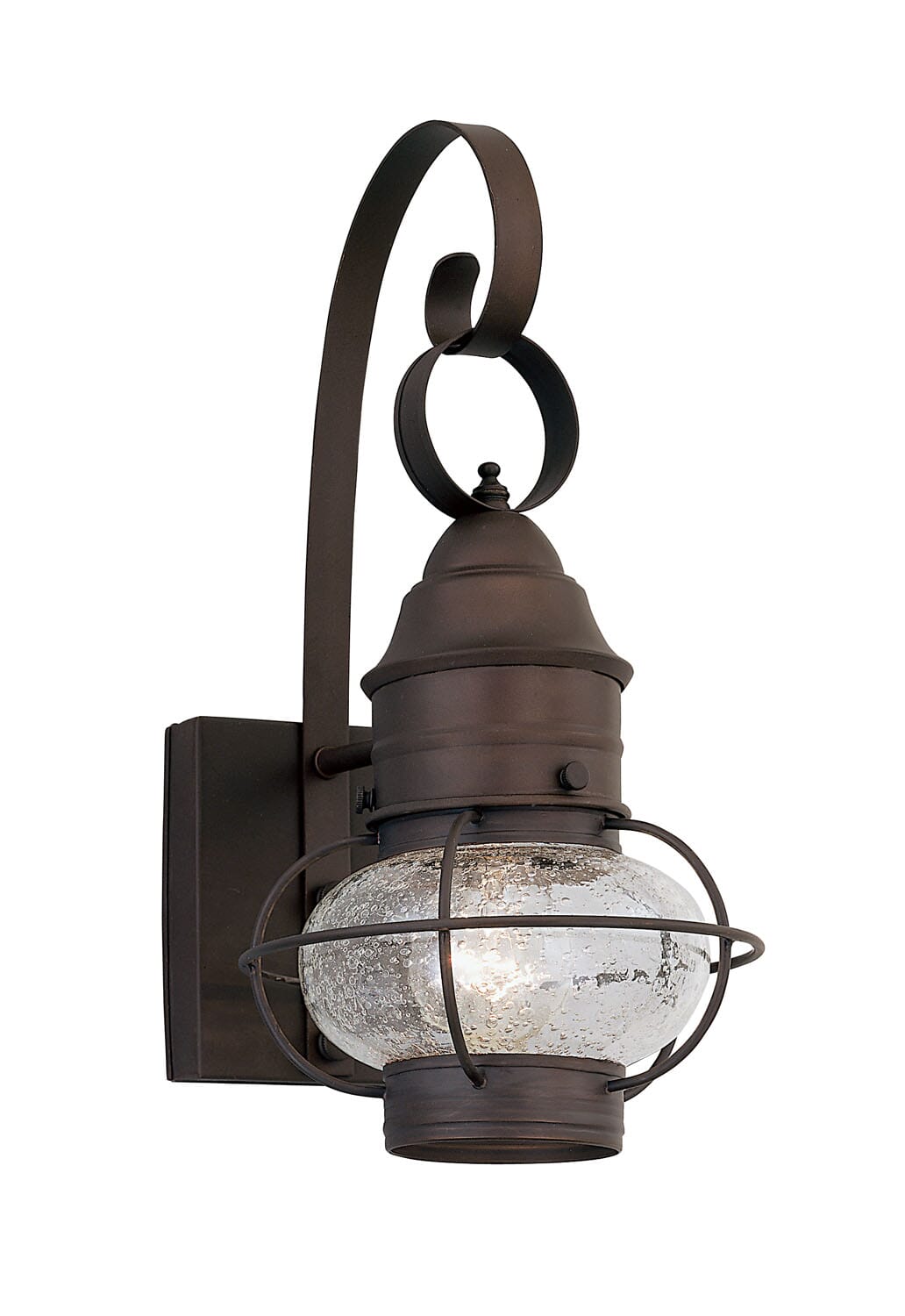 Nantucket 1-Light Wall Lantern in Rustique