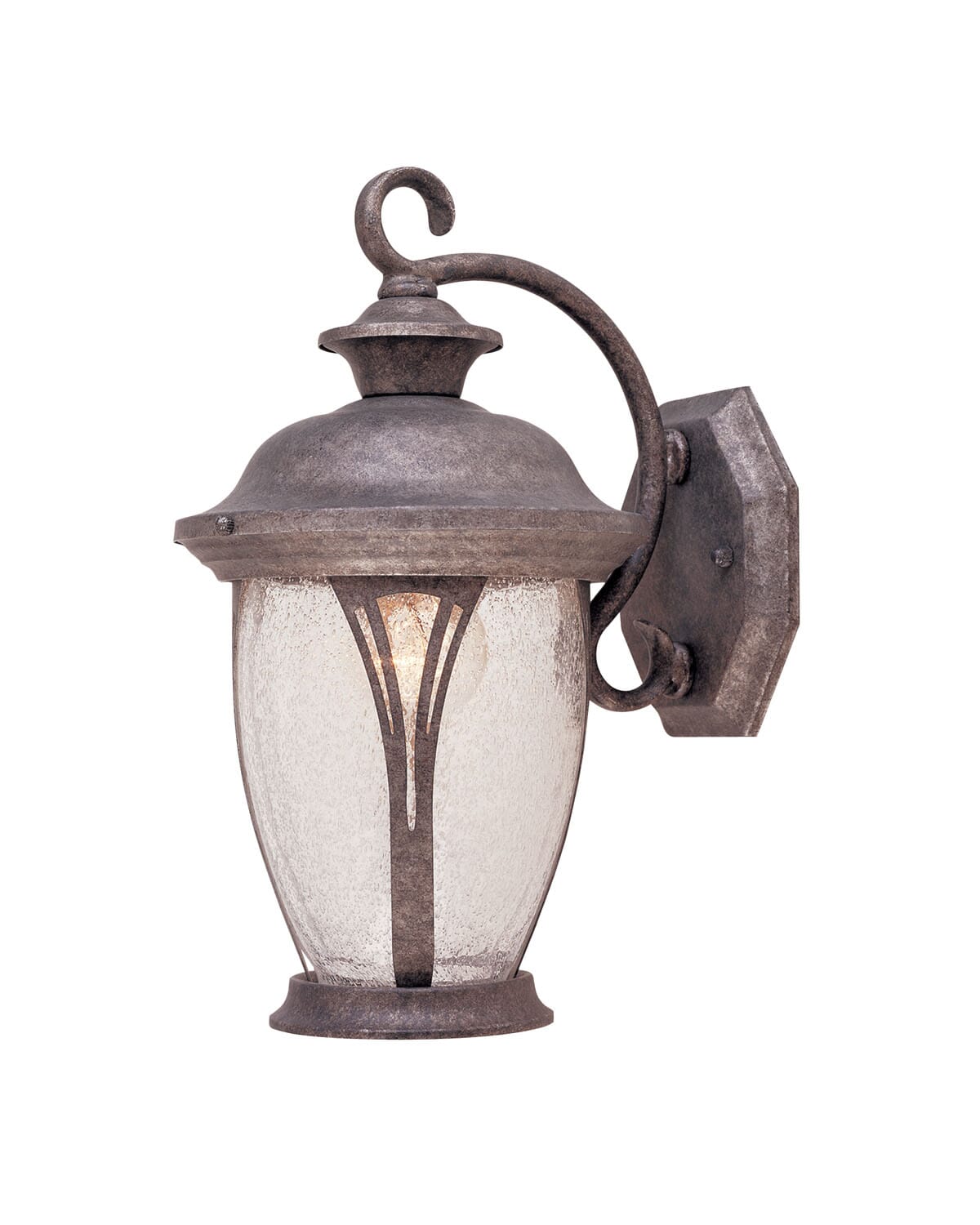 Westchester 1-Light Wall Lantern in Rustic Silver