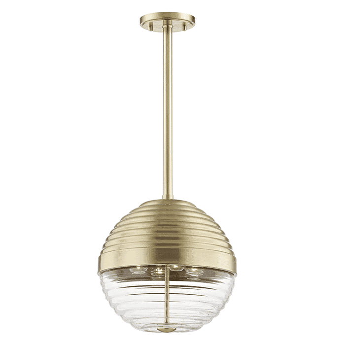 Hudson Valley Easton 4-Light 14" Pendant Light in Aged Brass Hudson Valley Easton 4-Light 14" Pendant Light in Aged Brass