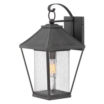Hinkley Palmer 1-Light Outdoor Large Wall Mount in Museum Black