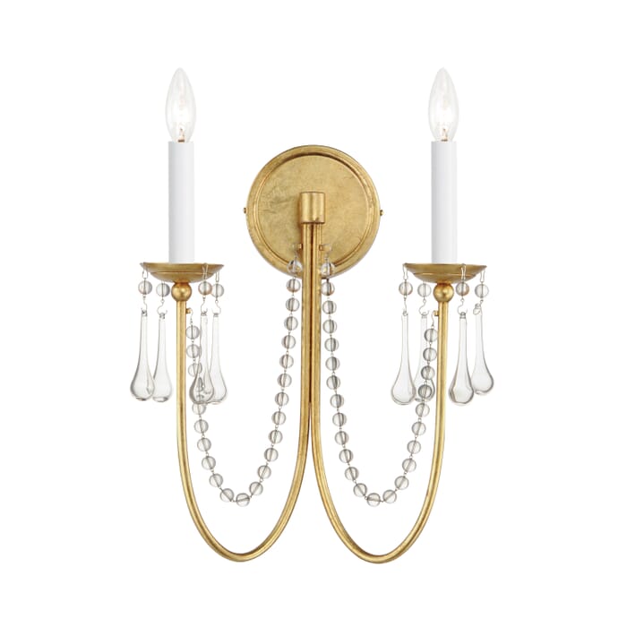 Maxim Lighting Plumette 2-Light Wall Sconce with Crystal Maxim Lighting Plumette 2-Light Wall Sconce with Crystal