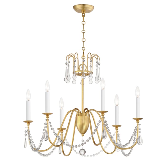 Maxim Lighting Plumette 6-Light Chandelier with Crystal Maxim Lighting Plumette 6-Light Chandelier with Crystal