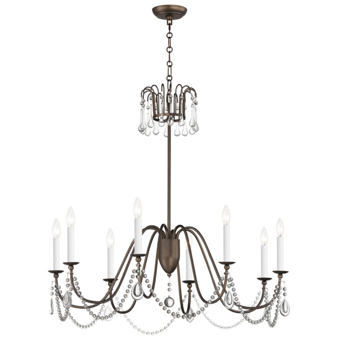 Maxim Lighting Plumette 8-Light Chandelier with Crystal Maxim Lighting Plumette 8-Light Chandelier with Crystal