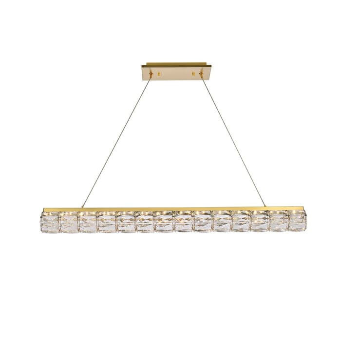 Valetta 1-Light LED Linear Pendant in Gold Valetta 1-Light LED Linear Pendant in Gold