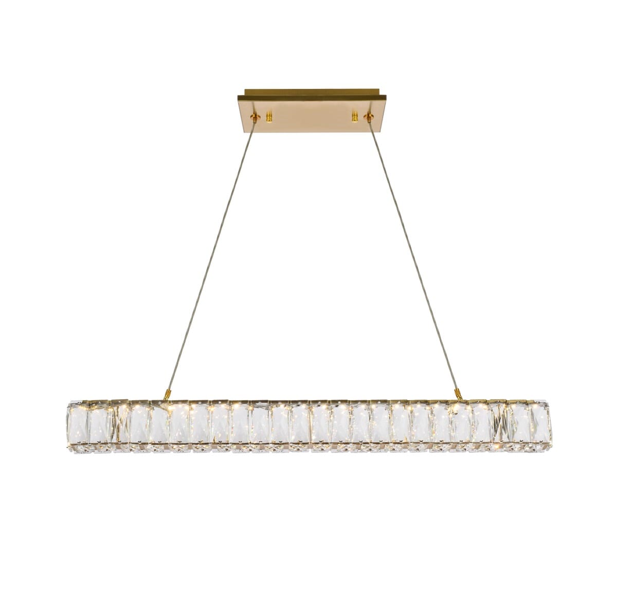 Monroe 1-Light LED Linear Pendant in Gold
