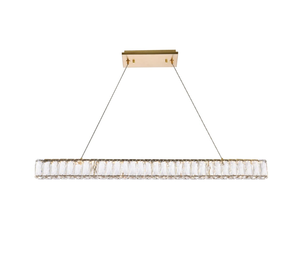 Monroe 1-Light LED Linear Pendant in Gold