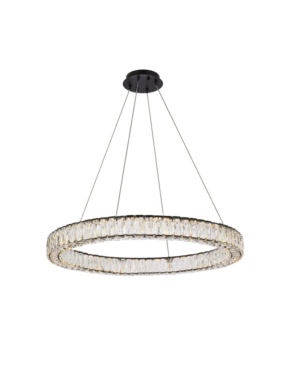 Monroe 1-Light LED Pendant in Black