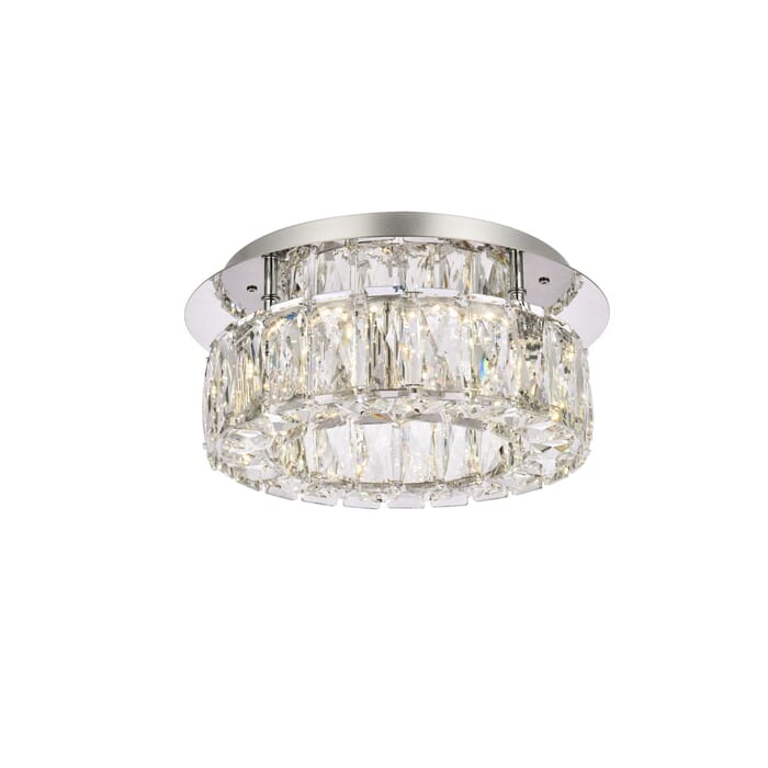 Monroe 1-Light LED Flush Mount in Chrome Monroe 1-Light LED Flush Mount in Chrome