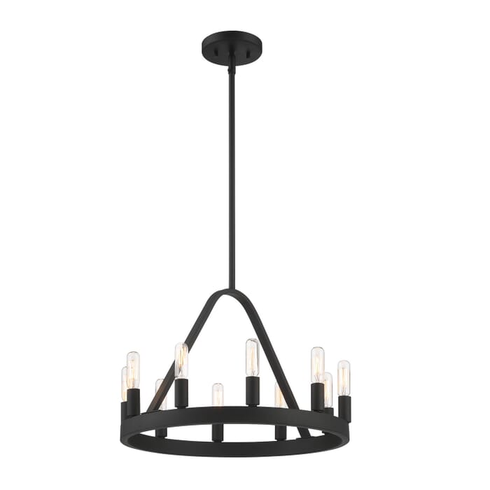 Carousel 10-Light Chandelier in Black Carousel 10-Light Chandelier in Black