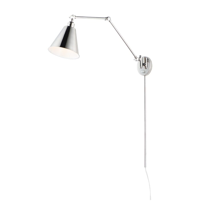 Maxim Library Wall Sconce in Polished Nickel Maxim Library Wall Sconce in Polished Nickel