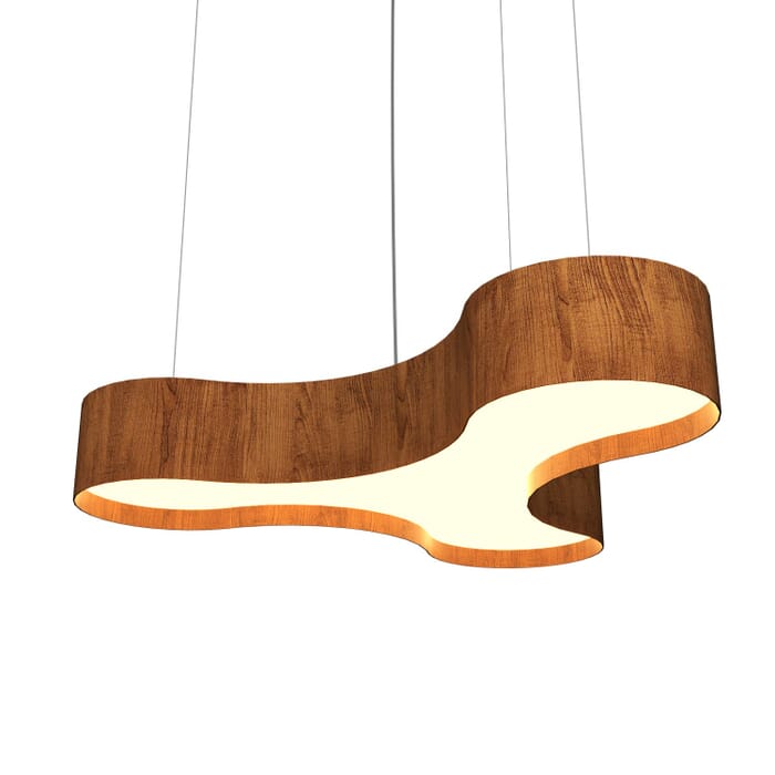 Organic LED Pendant in Imbuia Organic LED Pendant in Imbuia