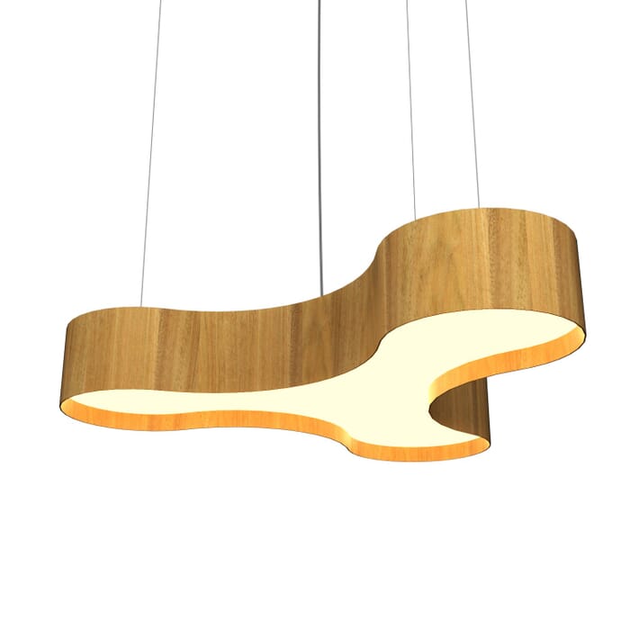 Organic LED Pendant in Louro Freijo Organic LED Pendant in Louro Freijo