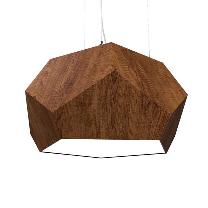 Facet 1-Light Pendant in Imbuia Facet 1-Light Pendant in Imbuia